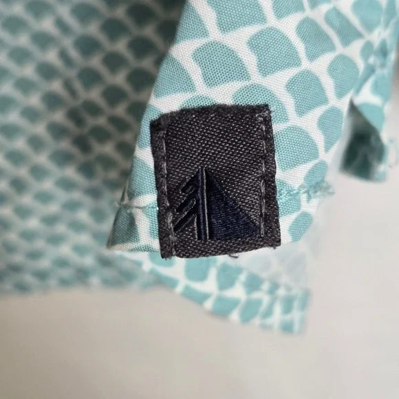 L. L. Bean Western Snap Front Long Sleeve Shirt, Coastal Cowgirl, Blue/White, L - Picture 12 of 16